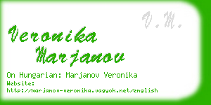 veronika marjanov business card